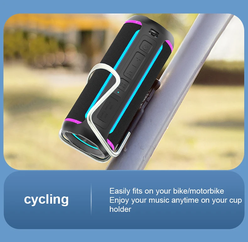 Dignity 2024 50W M3 Wireless Mini Bass Impermeabile Blue Tooth Driver dell'altoparlante Altoparlante portatile Subwoofer con luce RGB