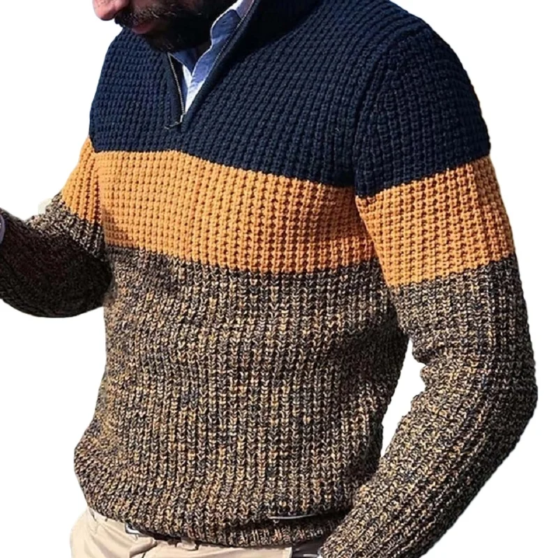 

Men's Casual Sweater Knitted Pullovers Long Sleeve Large Size Sweaters
