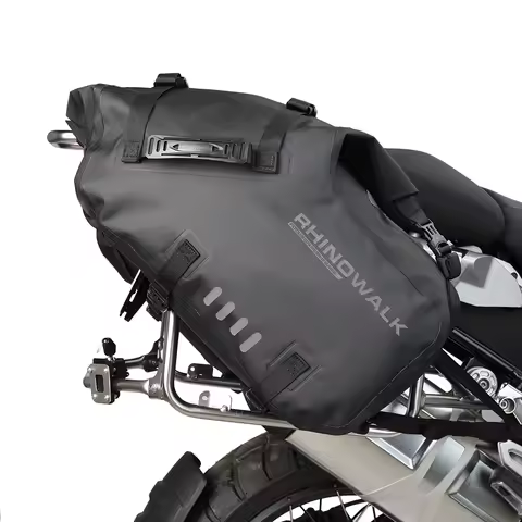 Rhinowalk Motorcycle Saddle Bag 48L/28L/18L 100%Waterproof 2 Pieces MotorBike Side Back Seat Pannier Bag Travel Dry Bag Luggage