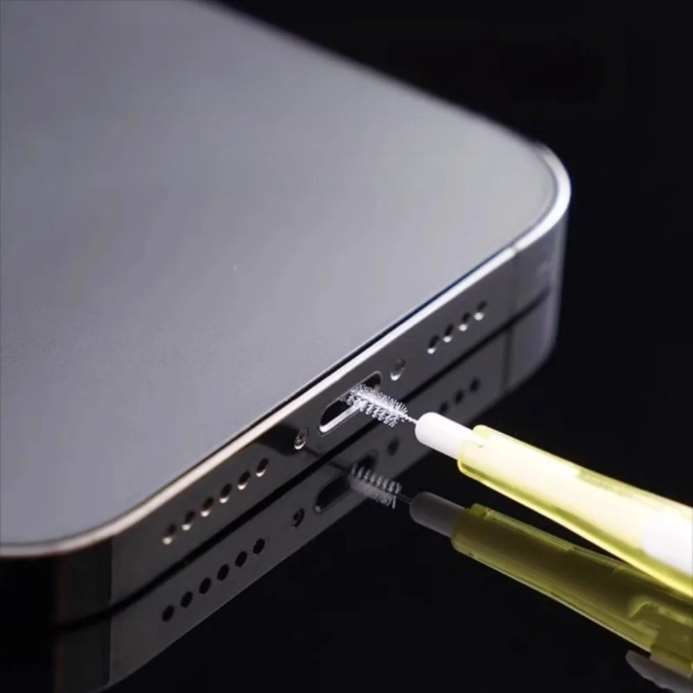 Fine Brush Head Charging Port Cleaner Dust Removal Double Head Speaker Hole Cleaner Cleaning Gadget Multi-Function