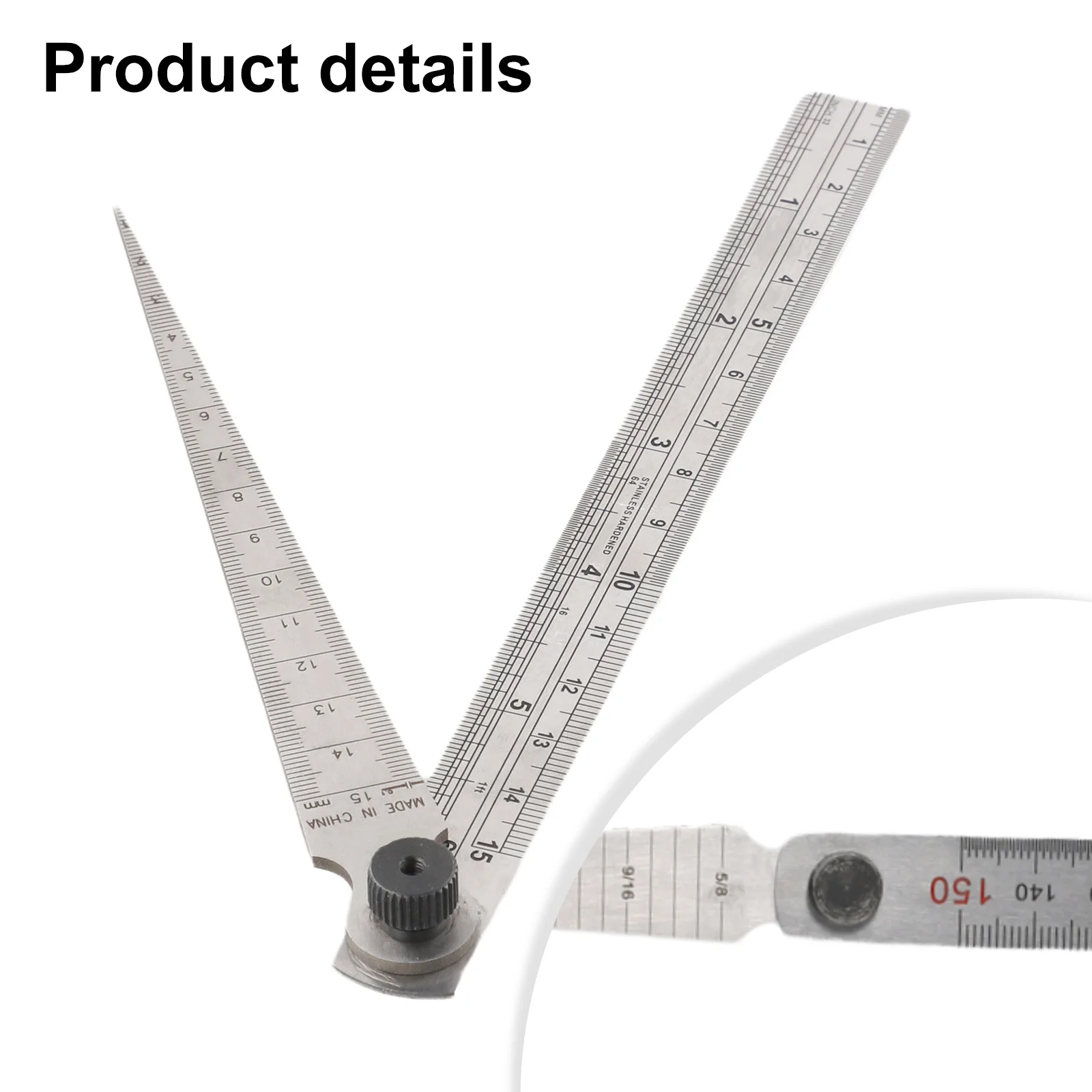 1-15mm Taper Gauge Feeler Gap Hole Measure Wedge Aperture Scale With Ruler For Construction Electricity Sanitary Ware