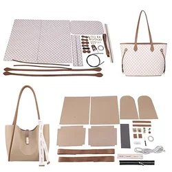 Conjunto de bolsa artesanal para mulheres, costura manual, kit de bolsa DIY, costura manual, bolsa de couro, acessórios, 2023