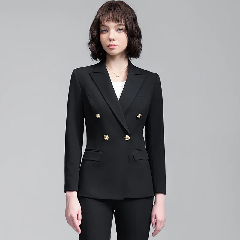 Professional Suit for Women, Autumn and Winter New Style, College Student Interview Formal Wear, High-End Manager Commuting Blaz