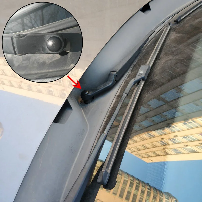 Braço do limpador de pára-brisa dianteiro do carro, parafuso de tampa para VW Passat, B5, B6, B7, Golf MK4, MK5, MK6, MK7, Polo, Jetta, Tiguan, interior do carro, 2 pcs