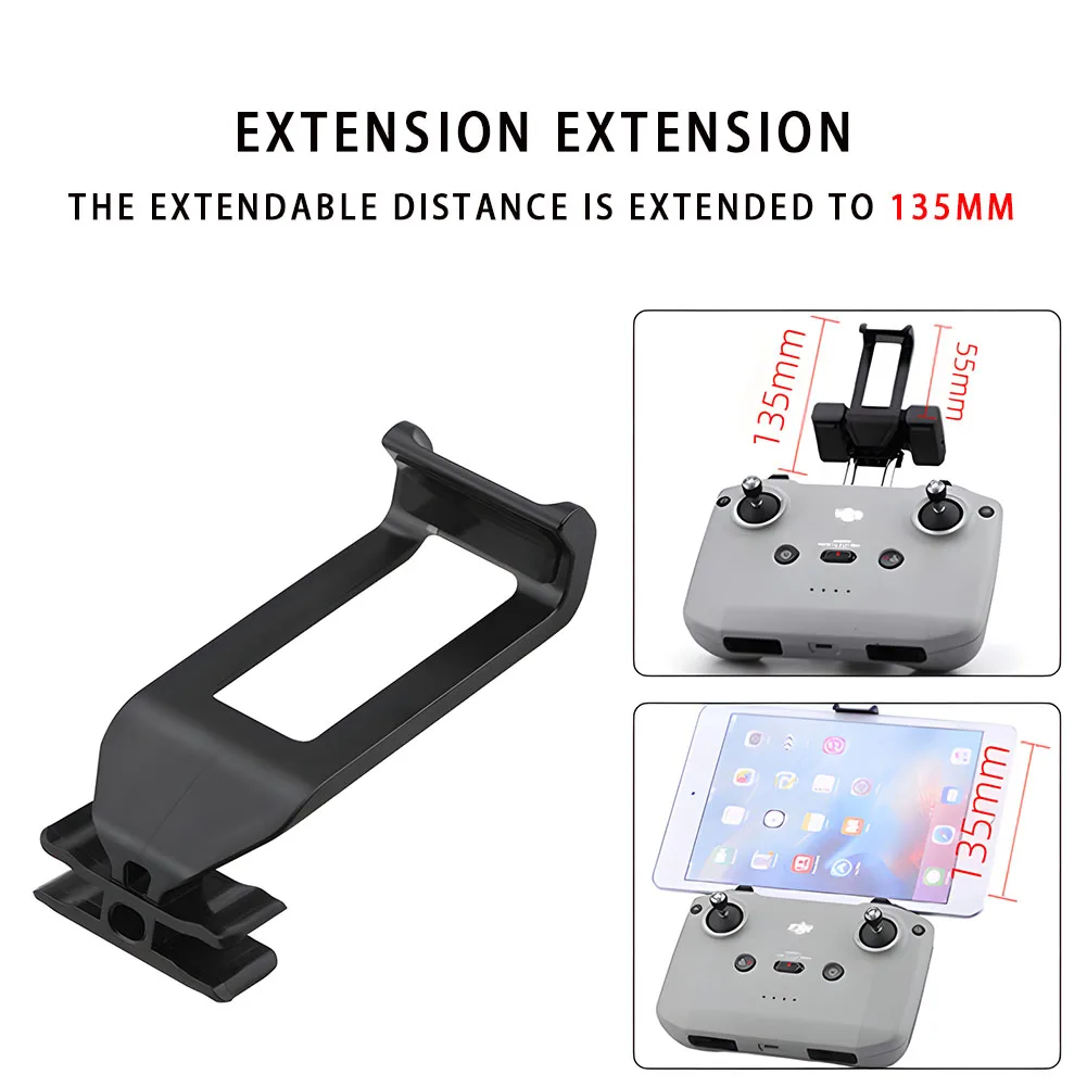 Tablet Clip Mount Holder Extender Kit Compatible with Mavic 3/Air 3/Mini 4 Pro Drone Controllers Extended Stand Accessories