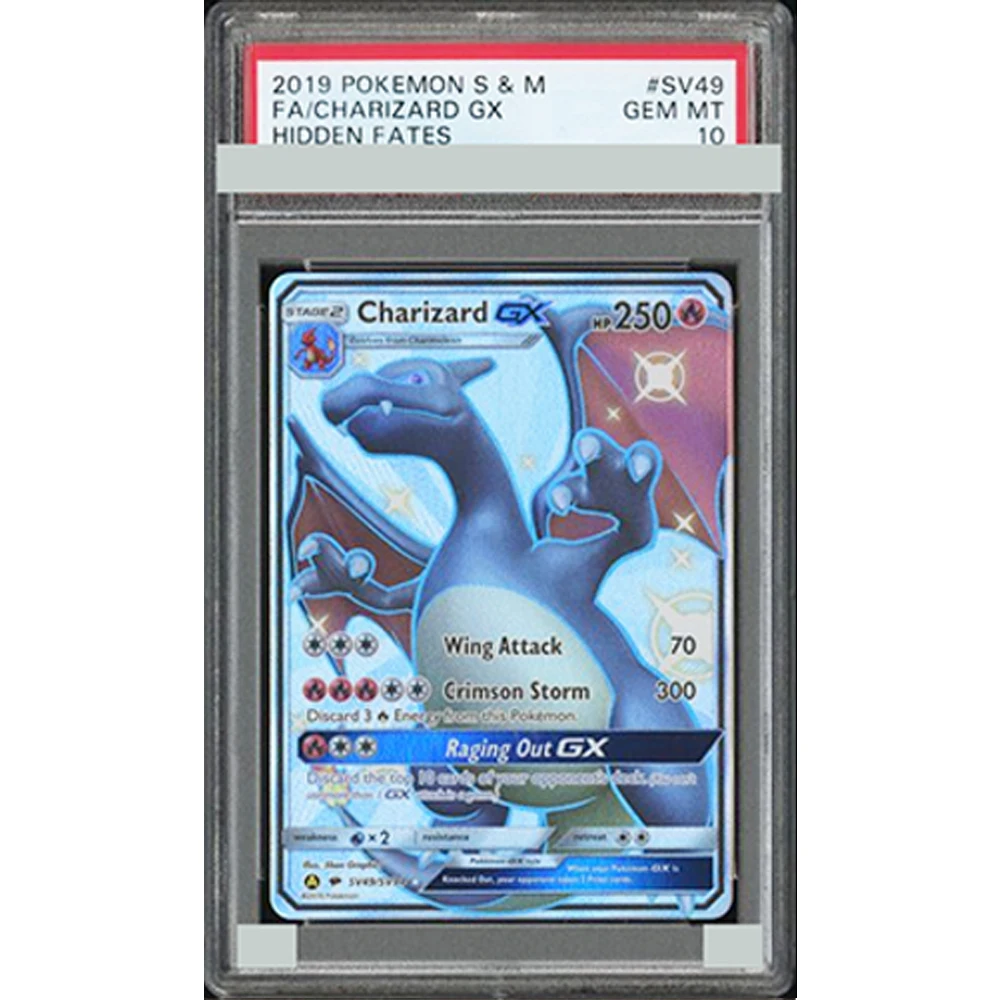 Swsh Fa Charizard Vmax 074/073 Champion's Path Secret 2020 Fai da te Proxy Ptcg Carta da collezione classificata Gemma Mt10 Etichetta olografica regalo