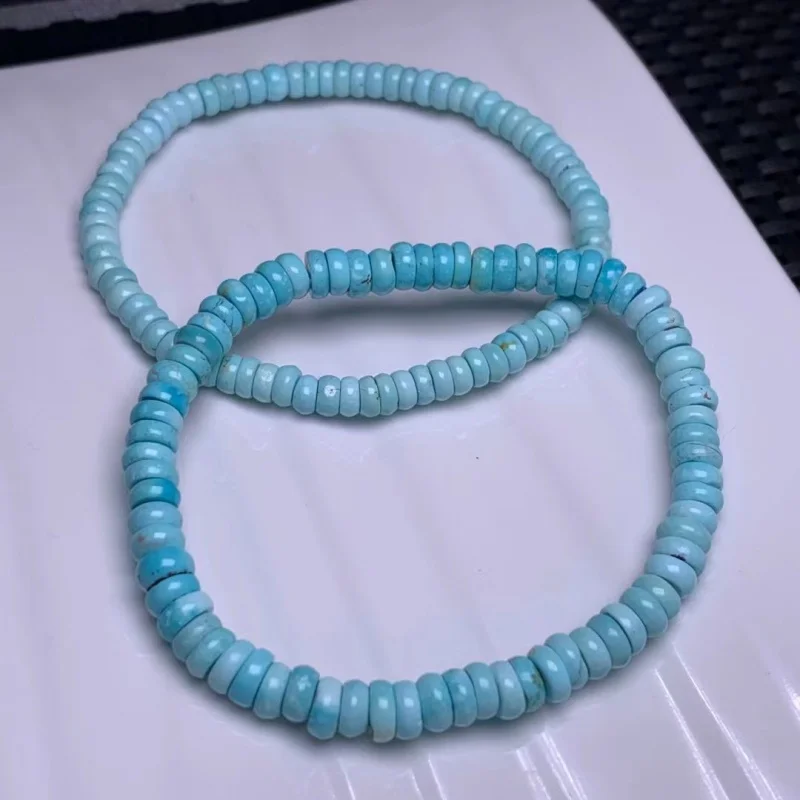 Raw Ore Turquoise Spacer Wholesale Bracelet Refreshing High Porcelain Blue Background Worker