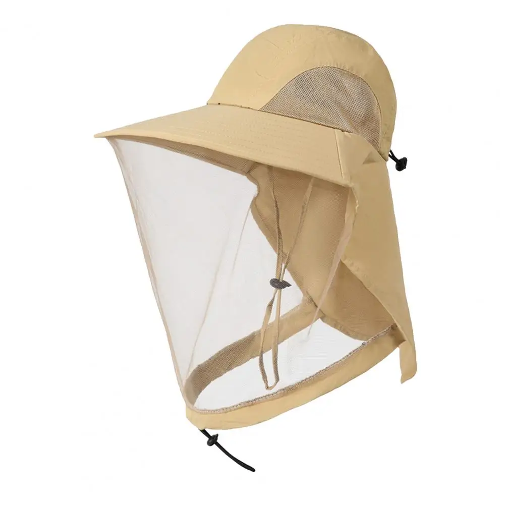 Warm Fishing Hat Breathable Outdoor Hat Fishing Hat with Breathable Mesh Insect-proof Wide Brim Sun Outdoor for Summer
