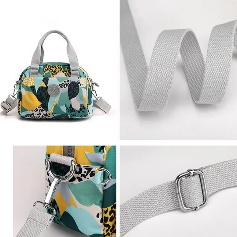 2024 New Handbag Nylon Small Bag Women's Handheld Mini Crossbody Waterproof Crossbody Bags Fashion Versatile Trendy Cloth Bag