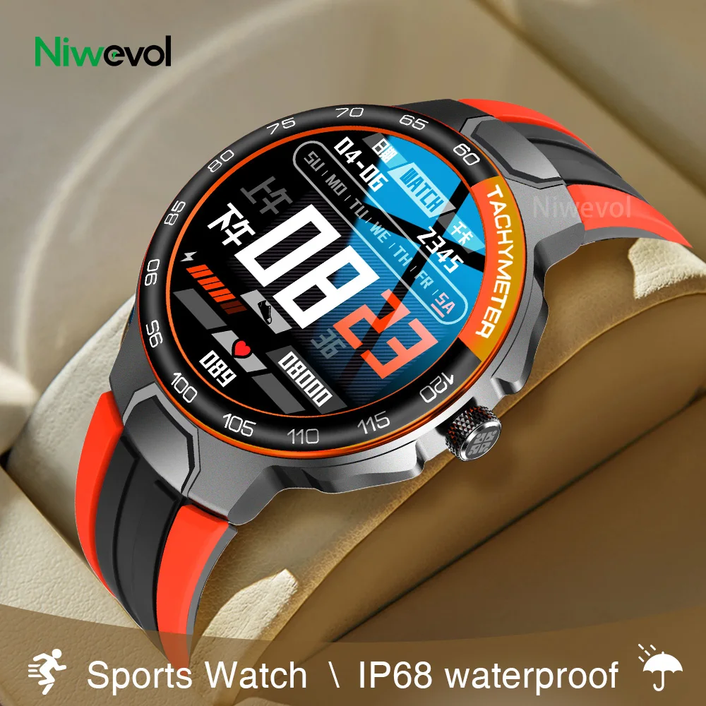 Niwevol-reloj inteligente deportivo para hombre, accesorio de pulsera resistente al agua IP68 con control del ritmo cardíaco, compatible con Android e IOS, ideal para natación y Fitness, novedad de 2022