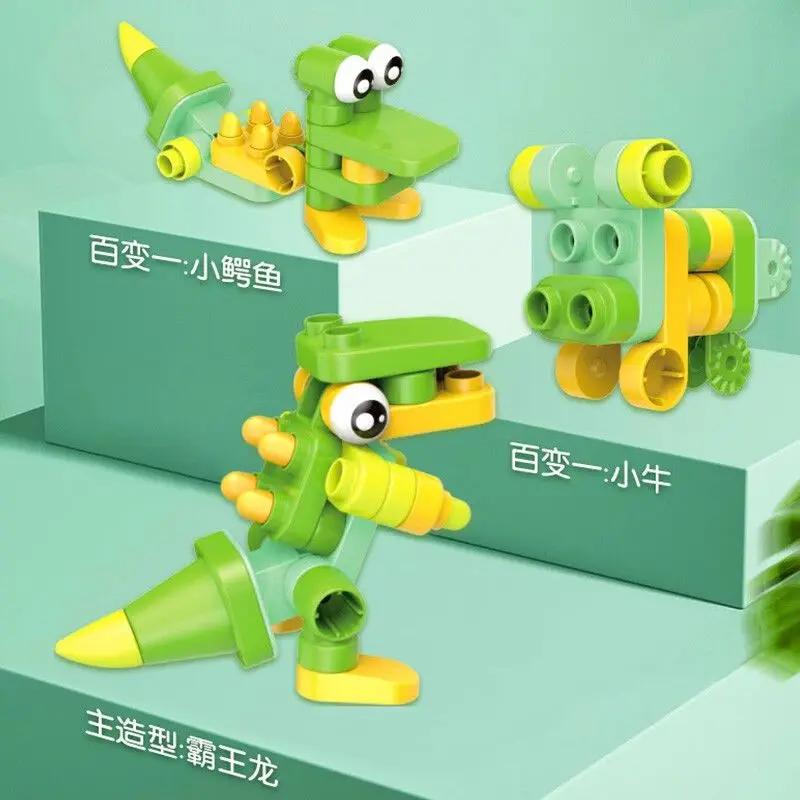 Blokees الكرتون ديناصور لعب شخصية الاطفال ألعاب تعليمية نموذج لجسم منضدية الحلي بنين بنات هدايا بالجملة