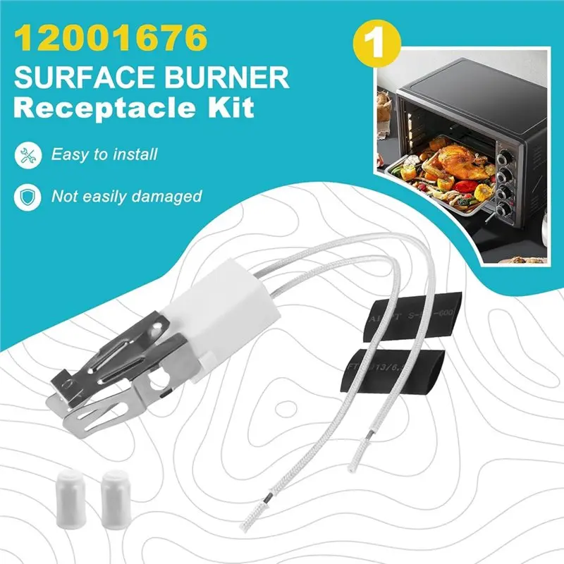 A02V-Replacement Surface Burner Terminal Receptacle Block Kit(4 Pack)- For Ken More May Tag Model 12001676