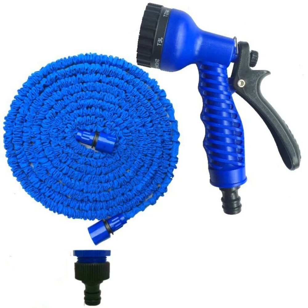 Plastic Material Expandable Magic Hose Retractable Design 7 Spraying Functions Garden Watering Hose Lightweight