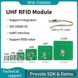 R200 Chip RFID Tag Reader UART TTL UHF RFID Module 860~960Mhz RFID Reader Module Support RSSl Value
