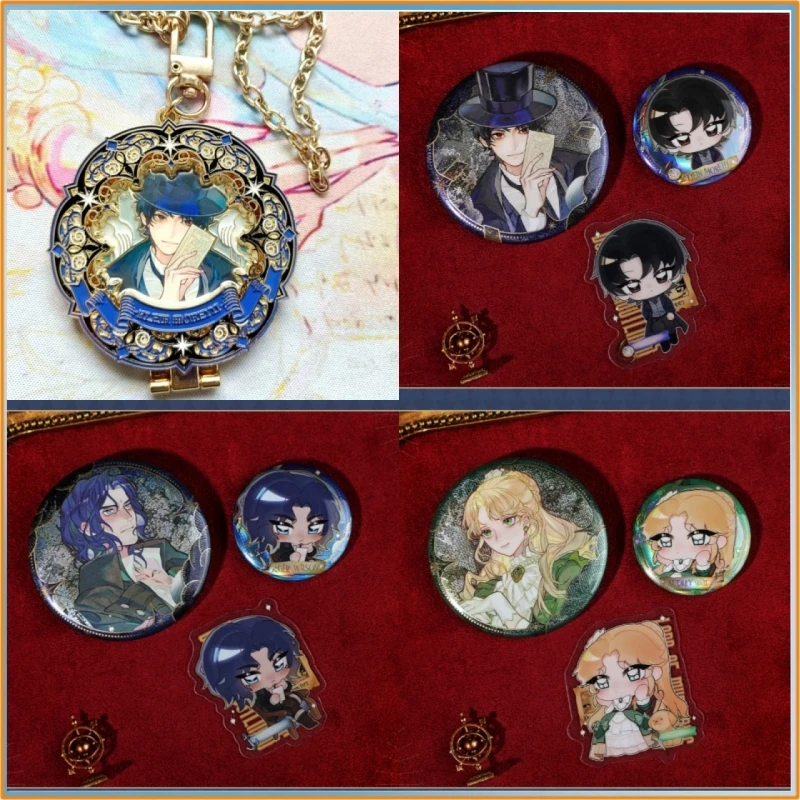 

Подлинная Lord Of Mysteries Klein Moretti, ограниченная серия, 3456-компонентное ожерелье с пронумерованным значком, металлические булавки для значков, коллекционная игрушка в подарок