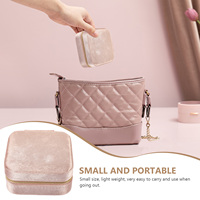 Jewelry Case Makeup Mirror Box Travel Cases for Women Holder Decorate Necklace Storage