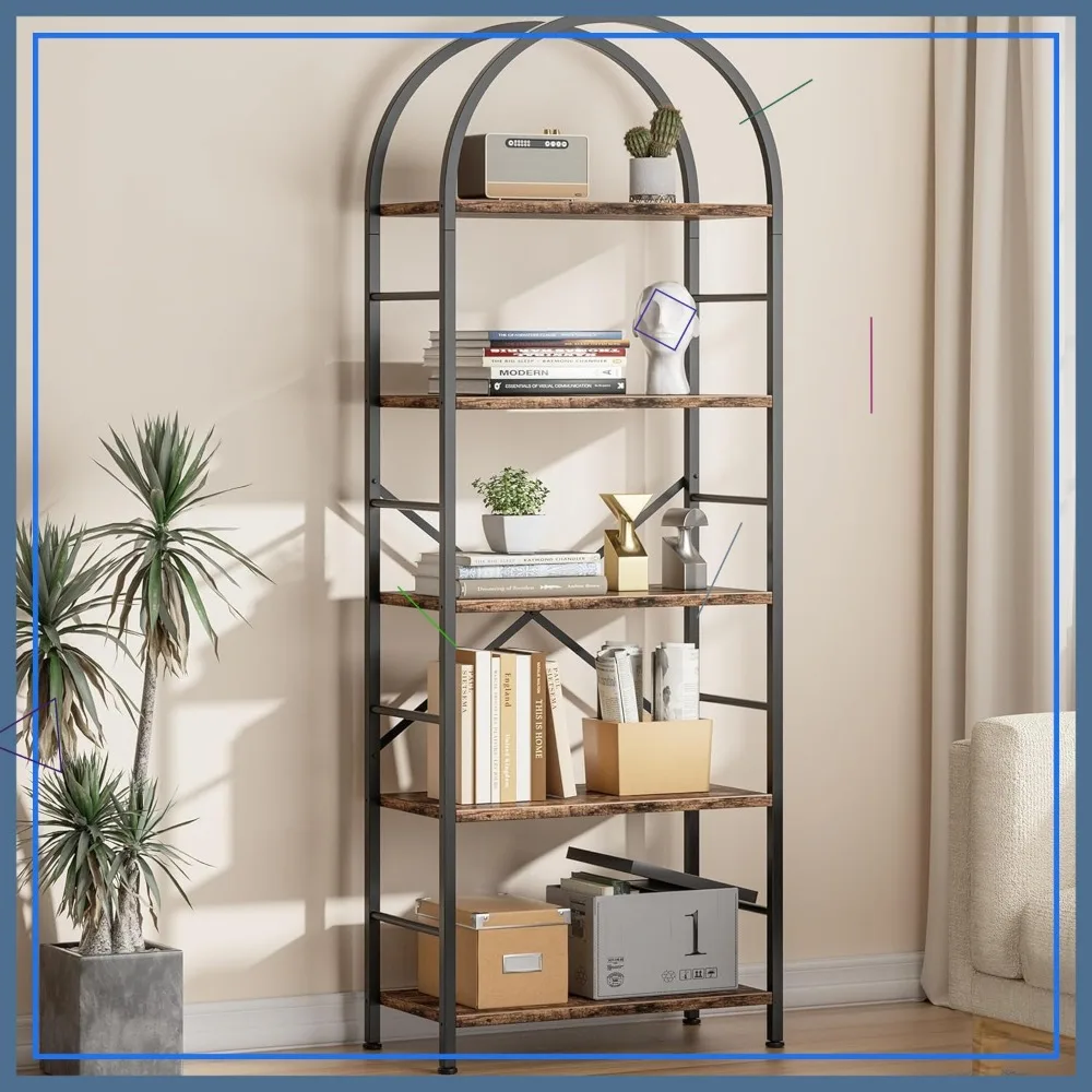 Arched 5-Tier Bookc… - image