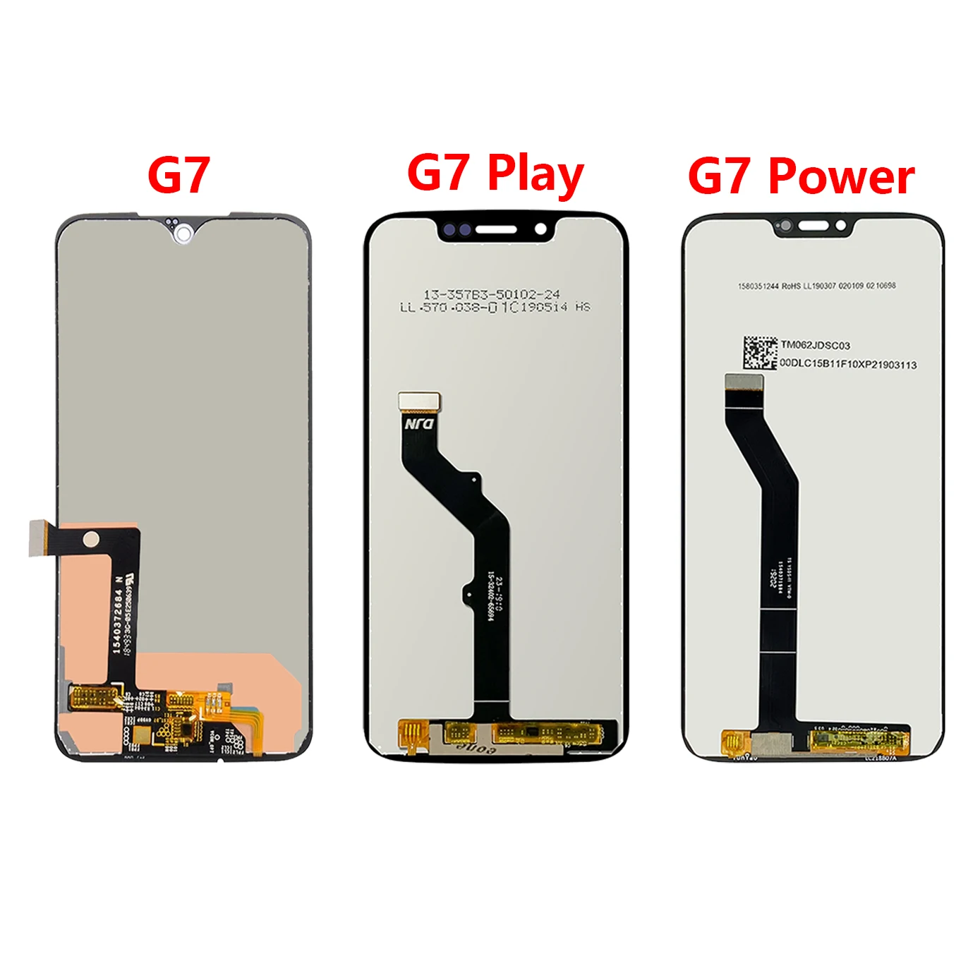 Original For Motorola Moto G7 Power Display XT1955 LCD G7 Plus Touch Screen Digitizer G7 Play LCD Replacement XT1952 LCD For G7