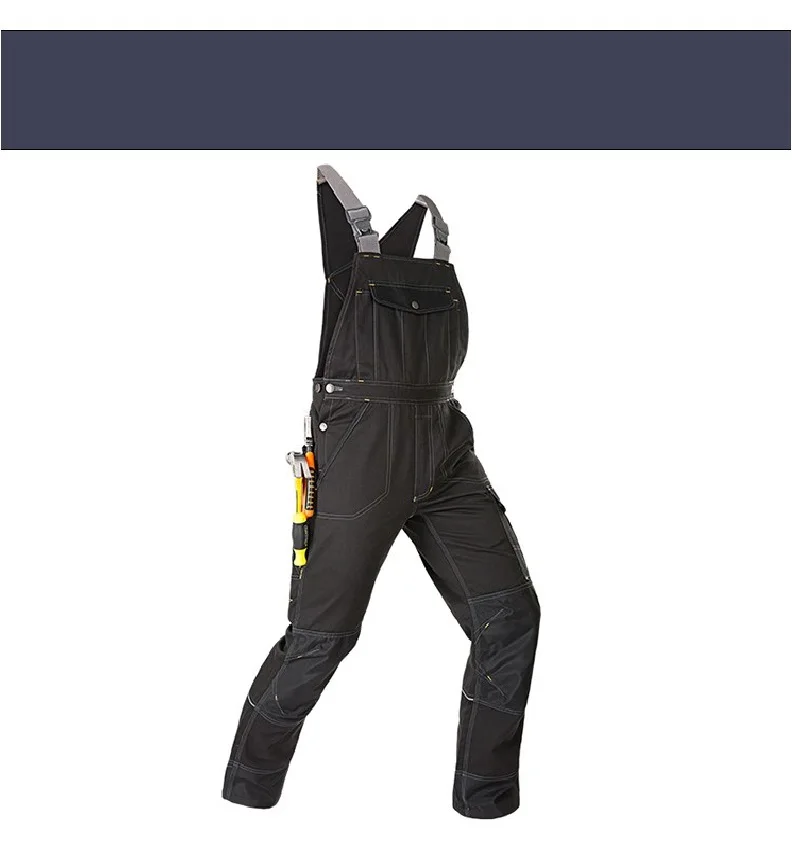 Imagem -02 - Calças de Carga Multi-bolso para Homens Terno de Soldagem Macacão de Trabalho Jaqueta de Trabalho Protetora Vestuário Masculino Uniforme Ferramental Mecânico S5xl