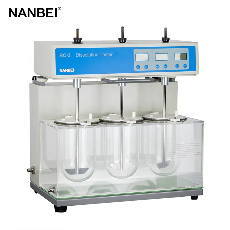 

China Lab Pharmaceutical Testing 3 Cup Tablet Dissolution Tester