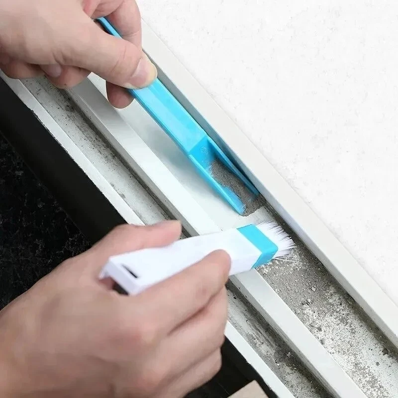 Window Groove Cleaning Brush Clean Tool Multifunctional Windows Slot Brush Keyboard Nook Cranny Dust Shovel Track Clean image 2