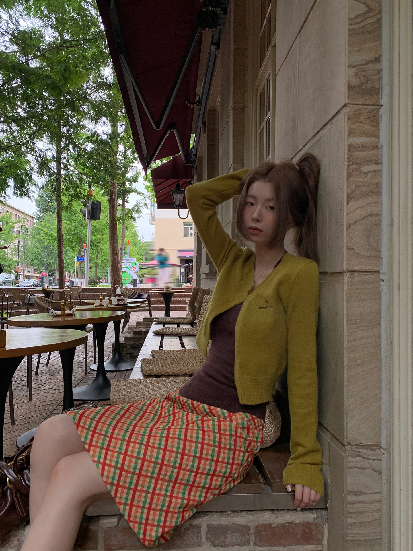 

Красная клетчатая юбка-миди Celebri Plaza, женская новинка 2025, трендовая юбка в стиле ретро, заниженная талия, на молнии, повседневная юбка из смеси полиэстера