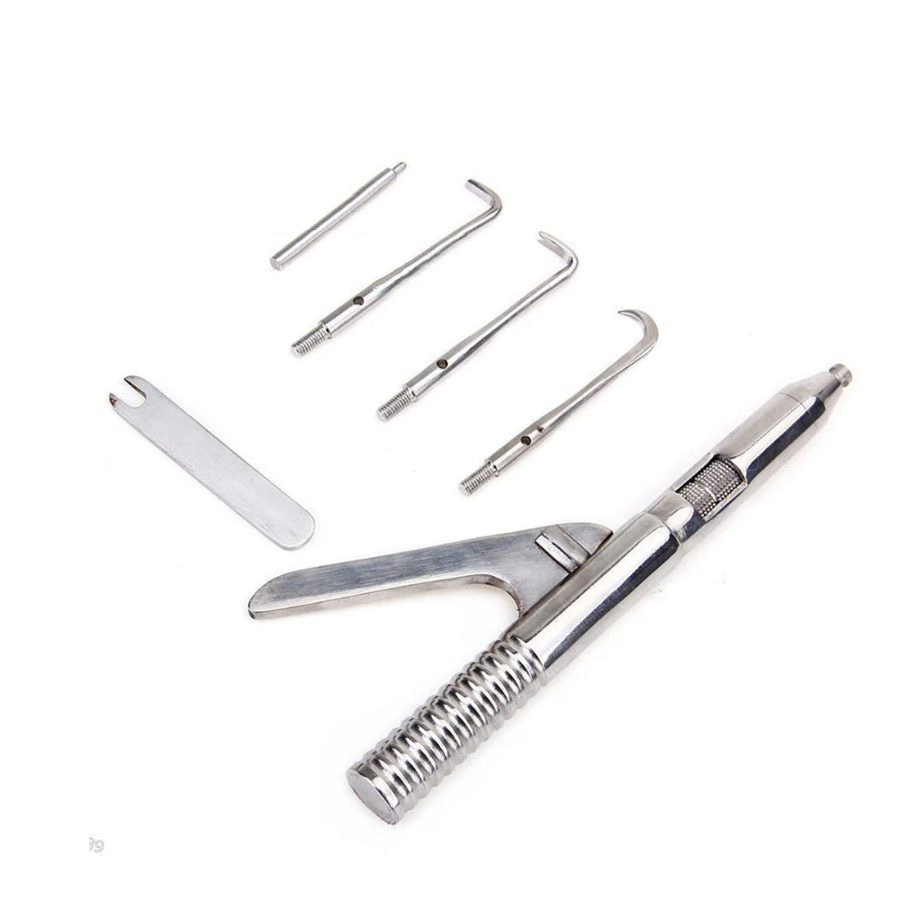 

Dental Crown Remover Automatic / Manual Single handed Gun set Stainless Steel Dental Surgical Instrument Tools with tips