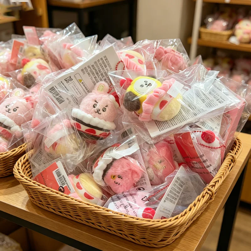 Подвеска-кукла BT21: клубничный торт, ароматная мягкая кисло-сладкая клубничная кукла для вечеринок, украшение для упаковки, брелок-подвеска
