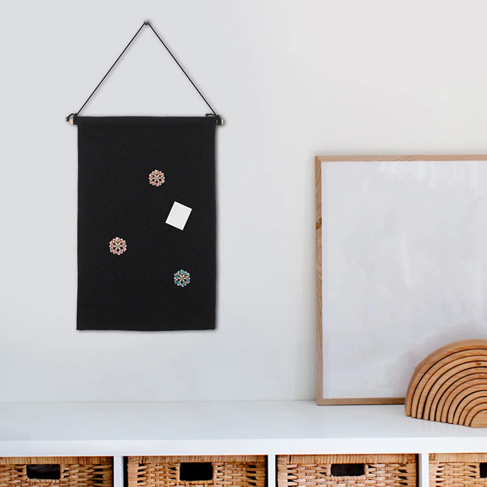 

2 Pcs Pin Badge Display Organizer Hanging Canvas Banner for Brooch Storage Wall Decor Jewelry Tool Enamel