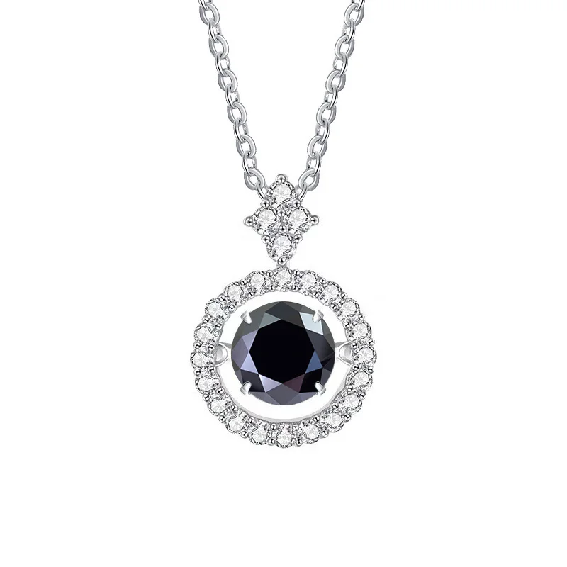 BIJOUX STORY 1CT Moissanit Anhänger für Frauen Simulierte Diamant Halskette S925 Sterling Silber Schmuck Mädchen Valentinstag Geschenk – Detail 18