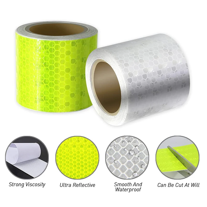 3M Reflective Tape Stickers Car Styling For Automobiles Safety Material Motorcycle Cycling Reflective Tape