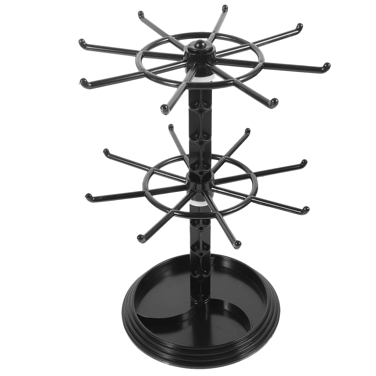 

Necklace Rack Stand with Rotating Design Small Jewelry Holder for Bracelets Earrings Keys Display Organizer Storage Solution