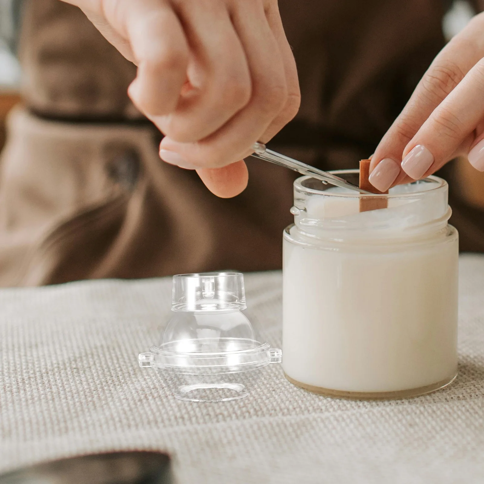 قالب على شكل كرة مستديرة من البلاستيك الشفاف DIY قالب صنع المجال للعلاج بالروائح ديكور المنزل قالب العلاج العطري #4