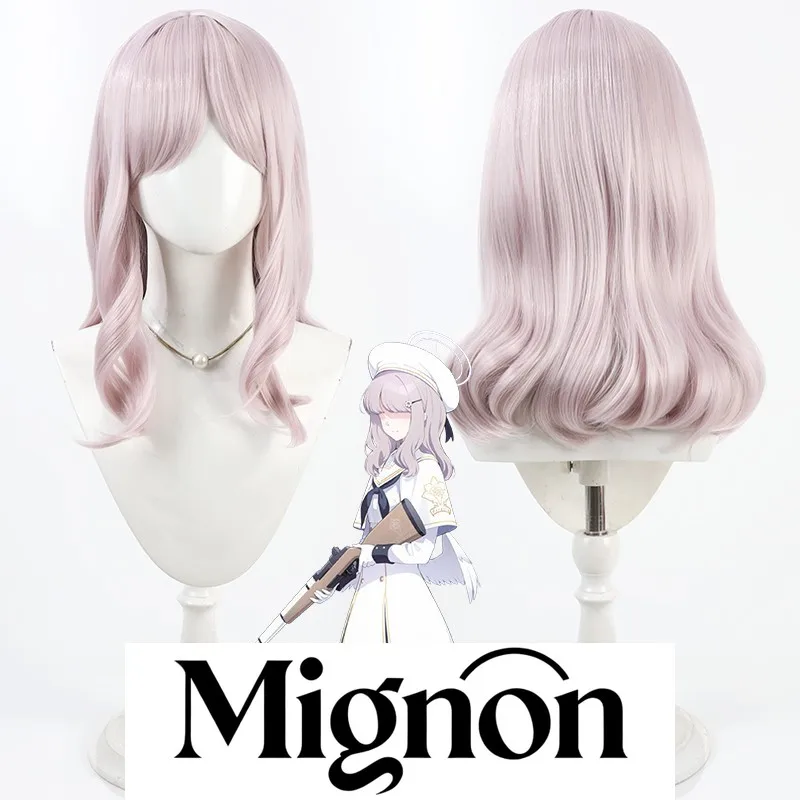 

Blue Archive Tea Party Member A парик для косплея розовые кудри NPC подарок на Хэллоуин