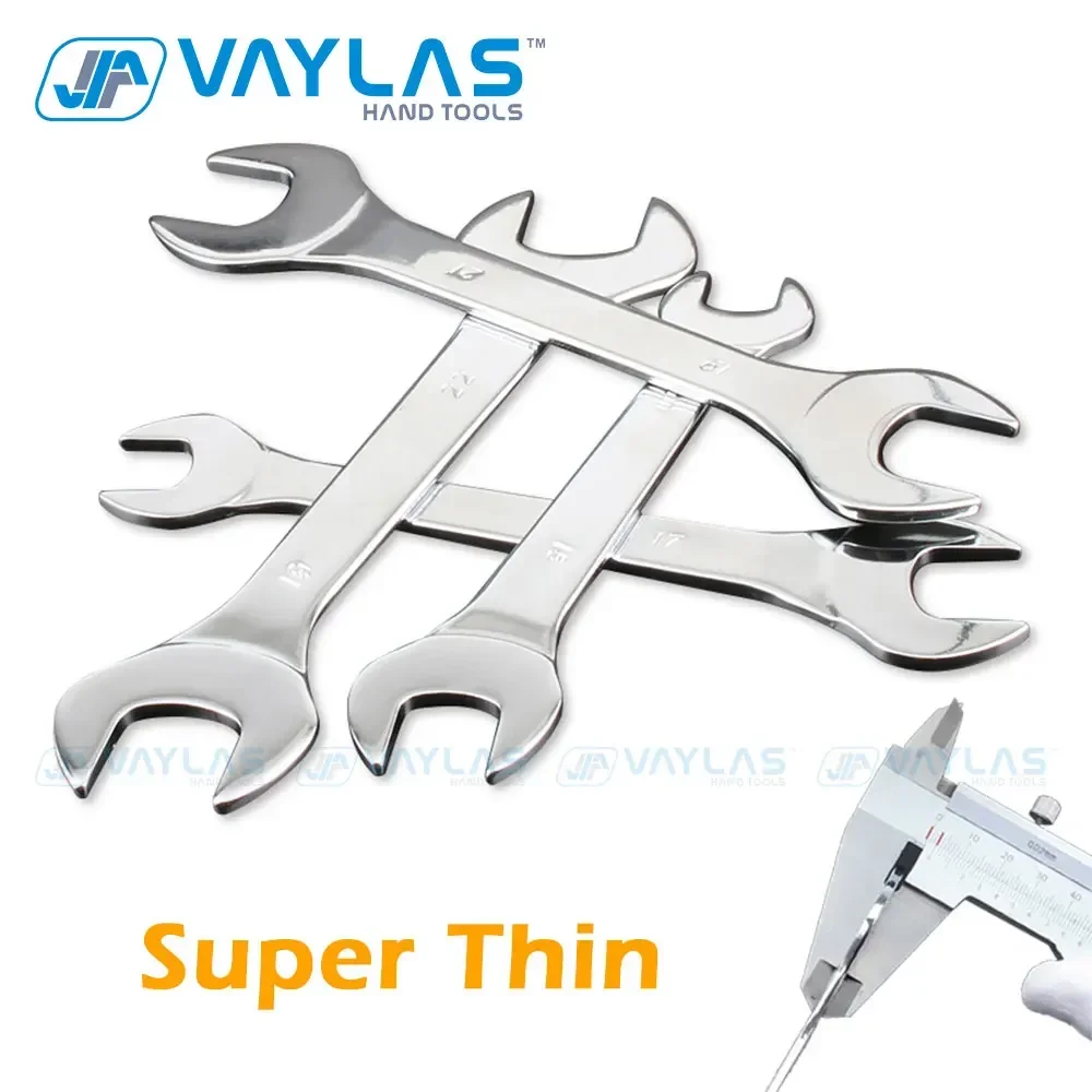 Imperial Size Universal Open End Wrench Super-Thin Ultra-thin Double Headed Spanner for Drive Shaft Set of Keys Repair Hand Tool