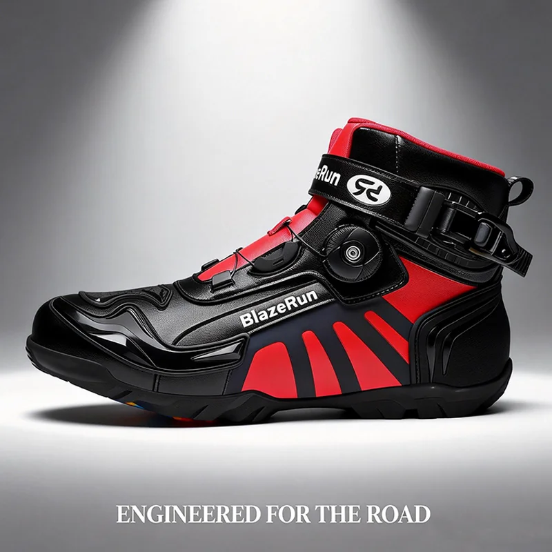 

Мотоботы мужские для мотокросса, внедорожные гоночные ботинки с защитой от падений