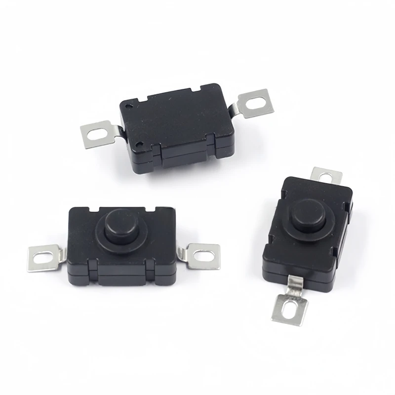 10 STKS KAN-28 Zaklamp Schakelaars Touch Drukknop AC/DC 250 V 1.5A Zelfsluitende SMD Type 18mm x 12mm