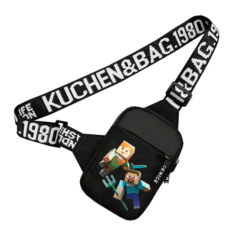 Сумка на плечо, нейлоновая мужская нагрудная сумка, курица, жокей, игра, аниме, рисунок, принт для мальчиков, путешествия, спорт, повседневная сумка через плечо, подарок на день рождения