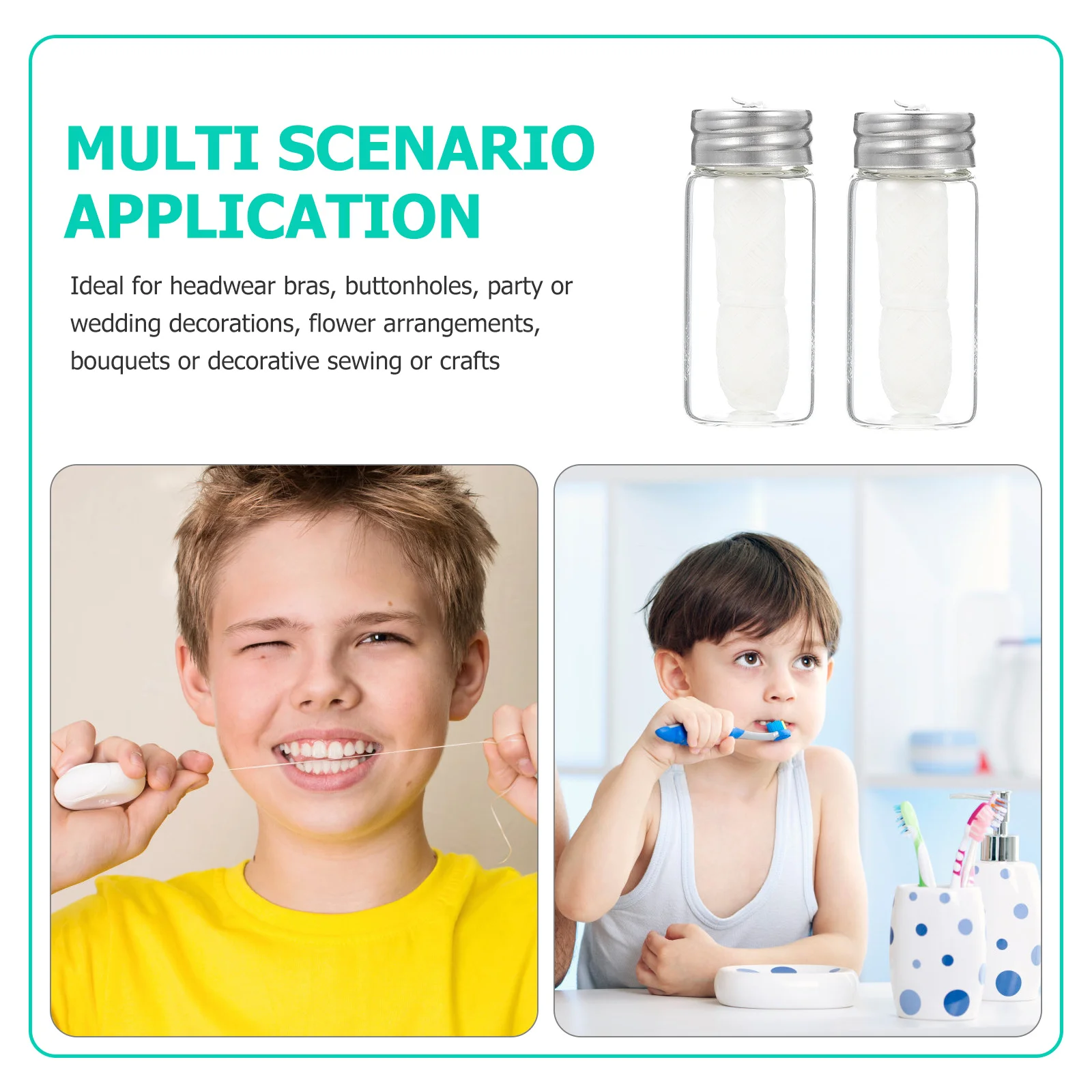 

2Pcs Eco Friendly Dental Floss Portable Biodegradable Floss for Braces Food Debris Remover Fresh Breath Oral Cleaning Essential