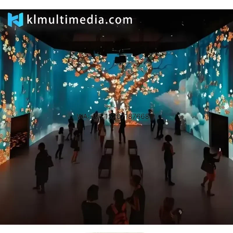 Wmwmnu for 3D Immersive Rooms Wall Projector Virtual Reality Room Experience for Immersive Learning and Games