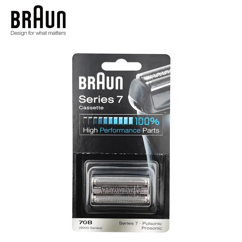 Braun 70S Razor Blade Replacement Cassette Shaver Head 70B for Braun Series 7/9 Electric Shaver 720 730 760 790cc 9595 9565 9781