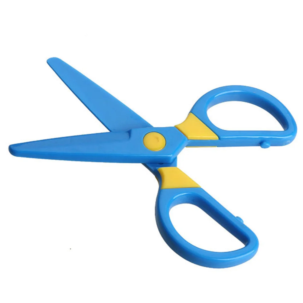10 個のはさみ安全エッジプラスチッククラフトはさみ DIY アートプロジェクト学校スクラップブッキンググリーティングカード作成軽量
