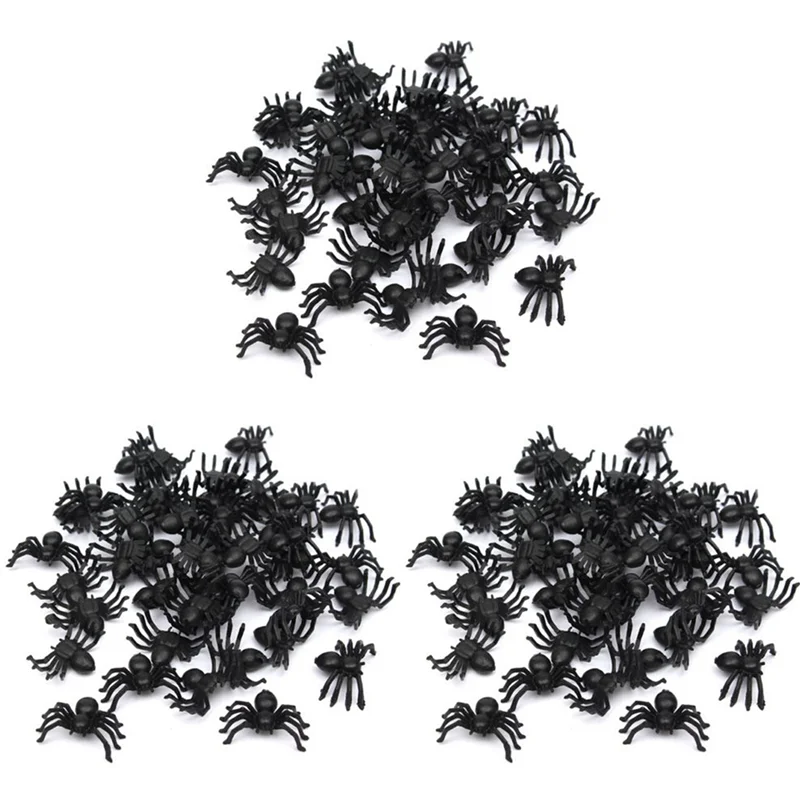 【BABY】 150X plastique noir araignée tour Halloween maison hantée accessoire décor