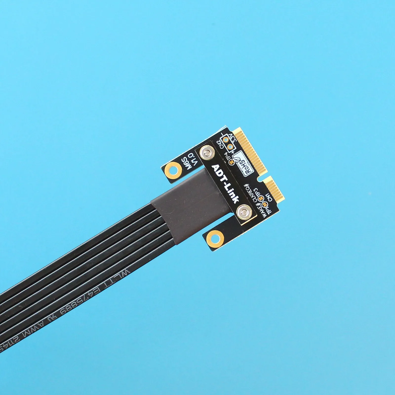 ADT-Link New Mini PCIe (Minicard) Extension Cable Extender Adapter Extension Cable M66SF PCIe 4.0 x1 Full Speed mPCIe Riser Card