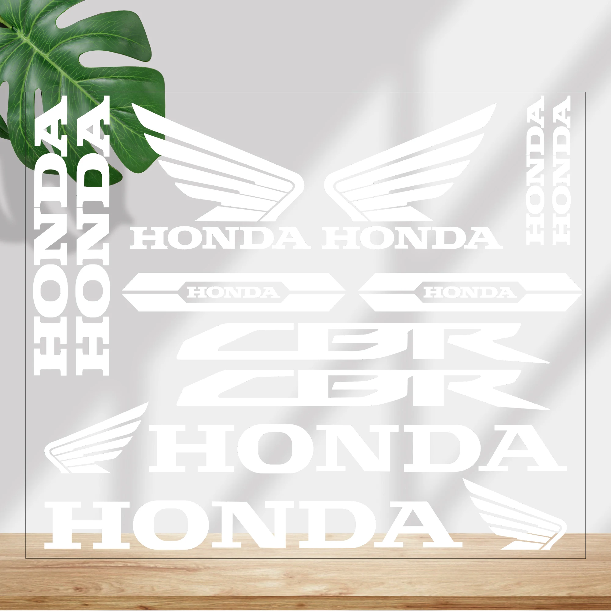 

White Honda Racing Sticker CBR Logo Wing Decal CBR650R CBR125R CBR1000RR CBR900RR