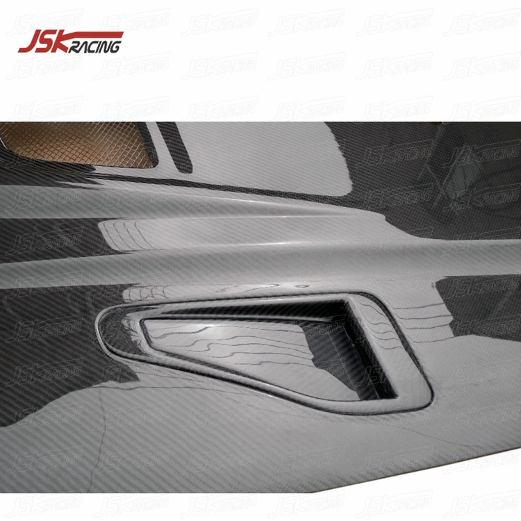 OEM STYLE CARBON FIBER HOOD SCOOP for 1998-2001 MITSUBISHI LANCER EVOLUTION EVO 5-6