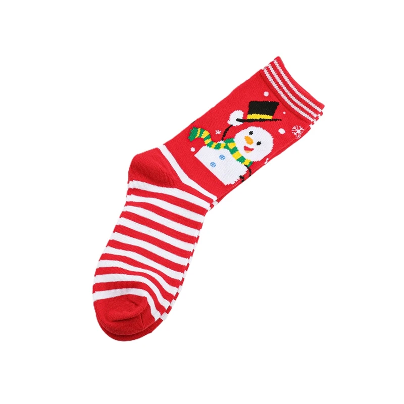 Christmas Women s Knee-High Socks Cozy and Festive Snowman and Cookie Print Perfect Holiday Gift for Her