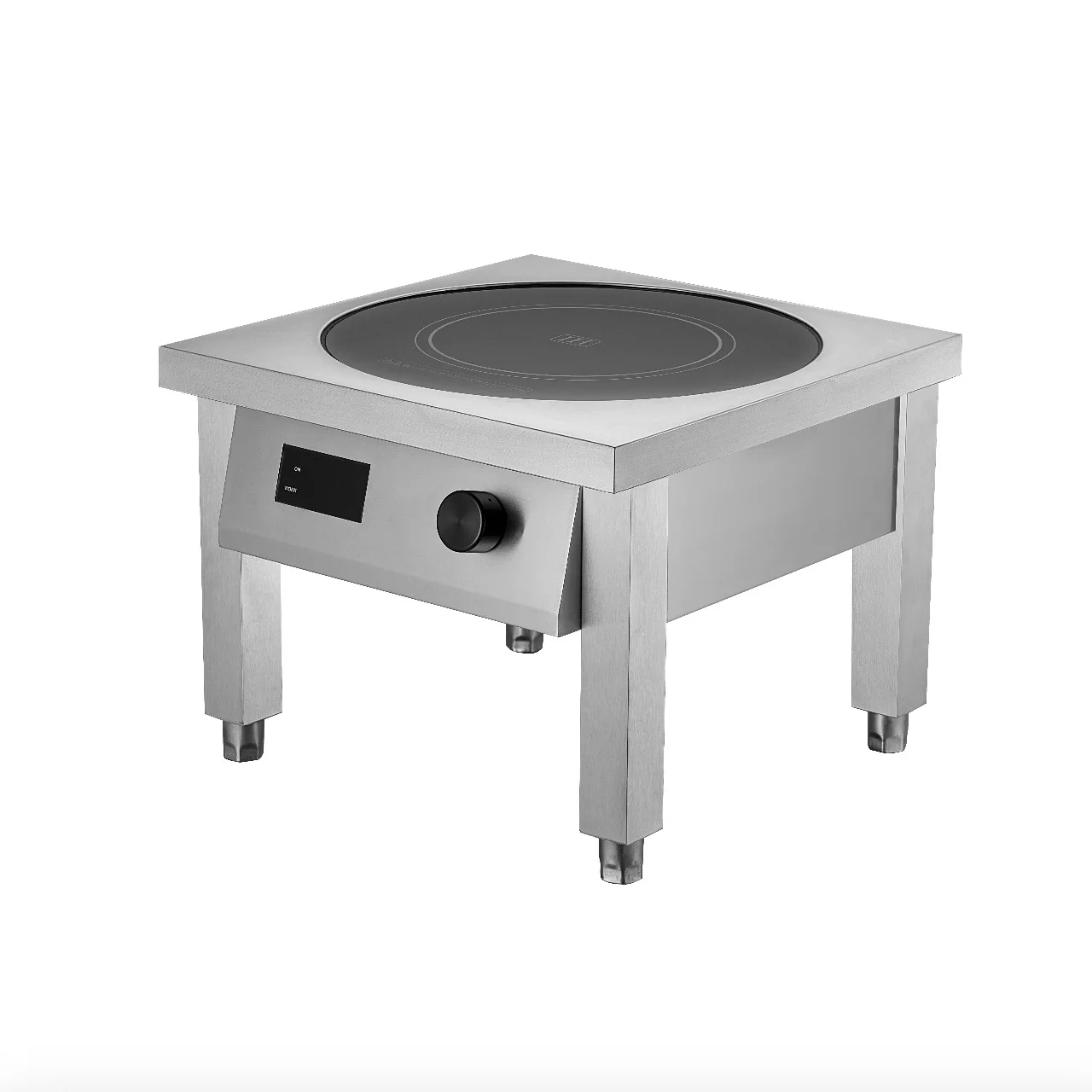 Commercial 5000W High-Efficiency Induction Flat Soup Stove Energy-Saving Stainless Steel Stock Pot for Restaurant and Hotel Use