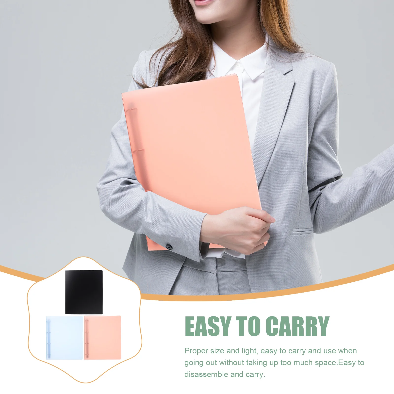 

3 Pcs File Folder Organiser Plastic Folders Clear for Documents Pointy Organizer Files Office