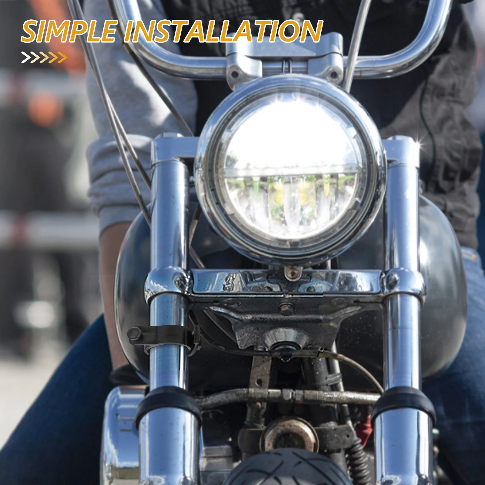 

4pcs Motorcycle Headlight Rubber Straps Universal Mounting Brackets Dirt Bike Holder Weatherproof Vibration Resistant Adjustable